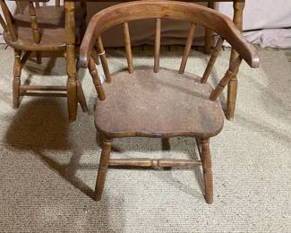 C112 - $40. Childs Table & 2 Chairs. Measures 26" x 20" x 21" tall. 
