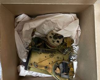 C121 - $75. Sessions Clock. Electric Westminster Chime. #326. Measures 13.75" wide x 9" deep x 67" tall. Battery operated. 