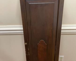 C121 - $75. Sessions Clock. Electric Westminster Chime. #326. Measures 13.75" wide x 9" deep x 67" tall. Battery operated. 