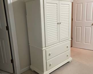 C123 - $125. Measures 42" wide x 20" deep x 64" tall. 