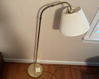 C38 - $30. Adjustable Brass Floor Lamp. 