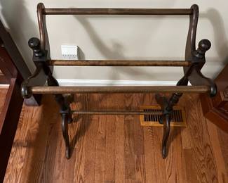 C97 - $35. Wooden Quilt Rack. Measures 24" x 16.5" x 30.5" tall. 