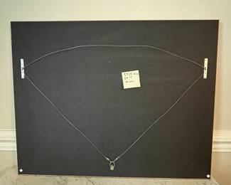 C46 - $60. Wooden Framed Wall Mirror. Measures 37.25" wide x 29" tall. 