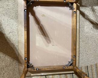 C112 - $40. Childs Table & 2 Chairs. Measures 26" x 20" x 21" tall. 