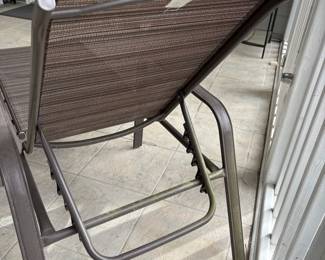 C27 - $30. Single Chaise Lounge Chair. Measures 21" wide x 72" deep x 14" tall. 