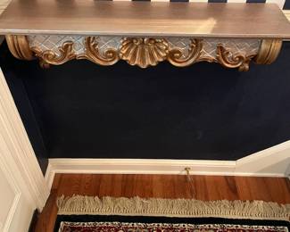 C105 - $40. Wall Shelf. Measures 35.25" wide x 8.25" deep x 10.5" tall. 