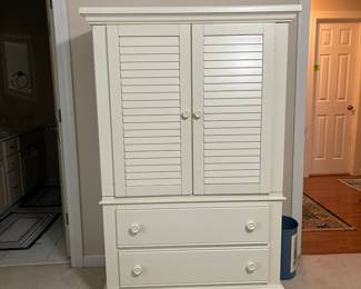 C123 - $125. Measures 42" wide x 20" deep x 64" tall. 