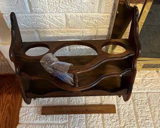 C101 - $30. Wooden Wall Cabinet. Measures 15.25" wide x 6.75" deep x 15.25" tall. 