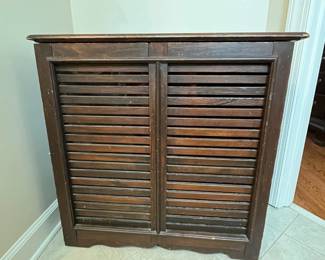 C99 - $50. Laundry Hamper. Measures 29" wide x 17" deep x 28.5" tall. 