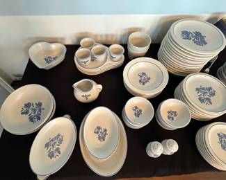 C15 - $300. Large Collection of Pfaltzgraff Yorktowne Stoneware. Has been used almost daily and so the basic pieces do show wear / use. Would prefer to sell all together but will split if there is interest. 