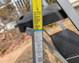 C171 - $25. Rubbermaid 3 Step Folding Stool. Model RM-3W. 