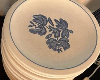 C15 - $300. Large Collection of Pfaltzgraff Yorktowne Stoneware. Has been used almost daily and so the basic pieces do show wear / use. Would prefer to sell all together but will split if there is interest. 