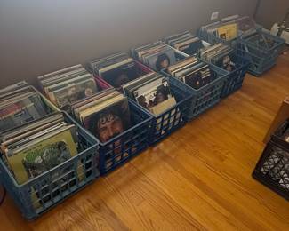 Over 500 vinyl records
