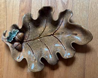 Ceramic Autumn Leaf Platter