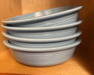 Set of 4 Homer Laughlin Fiesta "Periwinkle Blue" Soup Bowls