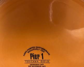 Pier 1 Toscana Gold Mixing Bowl