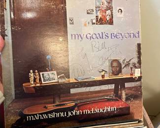 Autographed Mahavishnu John McLaughlin "My Goal's Beyond" Vinyl