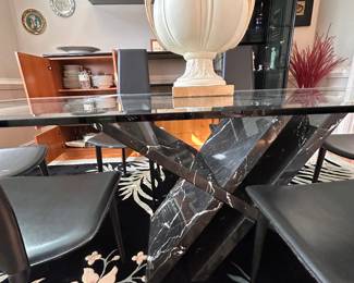 Detail in base of dining table