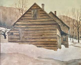 Large Barn Painting by Ian Thomson
