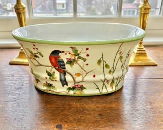 Floral Bird Cachepot