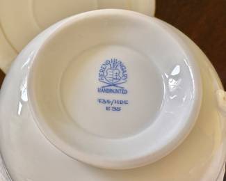 Herend Golden Edge Cups and Saucers