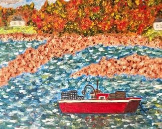 Painting of Shrimp/Crab Boat