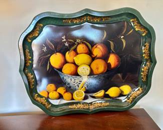 Vintage Ian Logan London Tole Tray