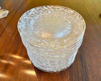 17 Tiffany & Co. Crystal Salad Size Plates