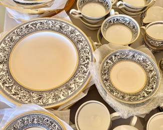 Wedgwood Florentine Black China Collection