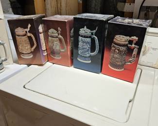 Avon collection - Age of the Iron Horse Ceramic Steins, At-Point 1978 Beer Stein  Ebay $20-$35 each