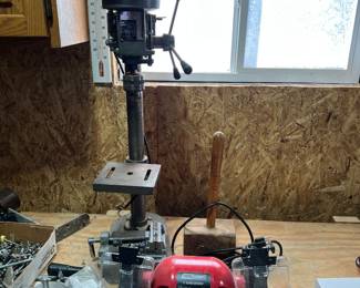 Drill Press and Bench Grinder
