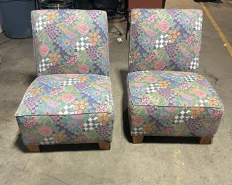 flowered chairs