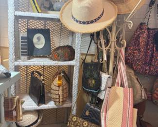 boutique purses, hats and clothing