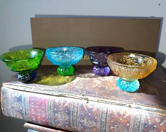 LIULI Crystal Art Living Four Seasons 4-piece crystal glassware set