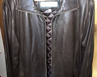Andrew Marc leather bomber jacket