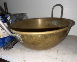 Art Deco brass bowl