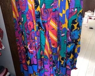 Vintage Carole Little colorful 2-piece set