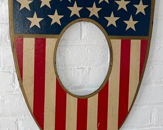Americana Art - heater shaped shield
