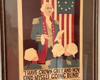George Washington - WPA-era art style