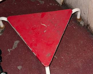 Vintage triangular stacking stool