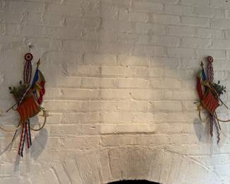 1940’s French Tole and Iron Sconces