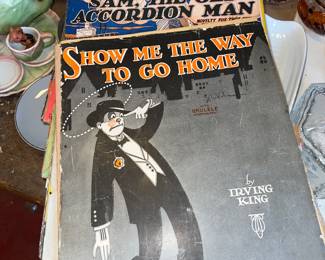 Vintage sheet music