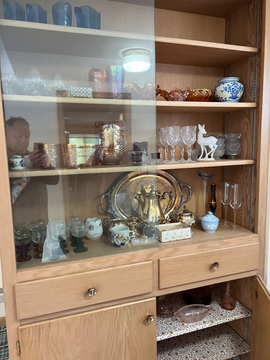 Carnival Glass, Chrystal, and Silver Plate