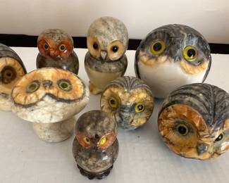 Alabaster Owl Collection