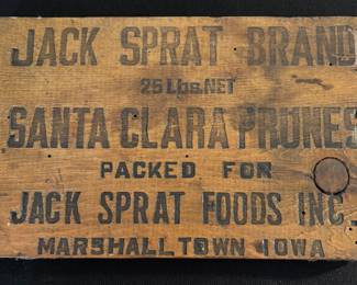 Jack Sprat Wooden Crate End