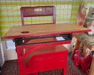 Vintage School Desk