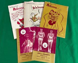 1950’s University of Minnesota Basketball Programs, and Daily Welcome Magazine