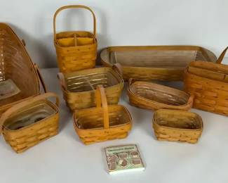 Large Longaberger Basket Collection  Handwoven Dresden, Ohio USA Assorted Styles 