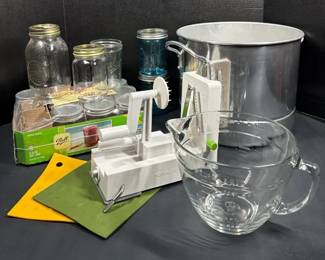 Ball Canning Jars, Stock Pot, Tools For Canning