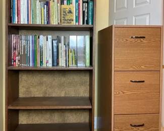 Filing Cabinet  VTG Books With Bookshelf 
